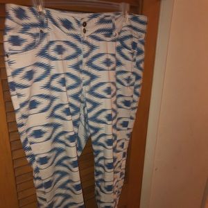 Blue/White striped jeans